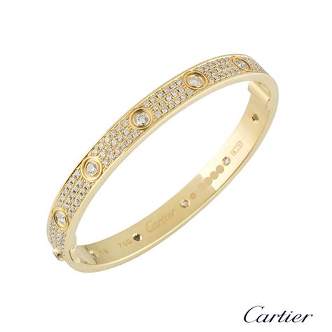 cartier love bracelet gold diamonds|cartier love bracelet authentic.